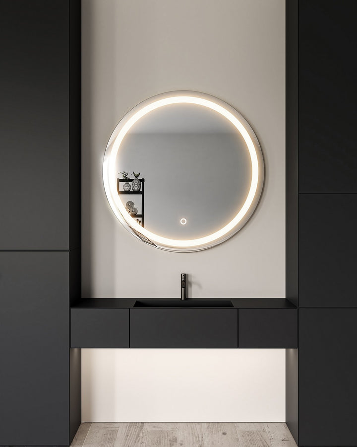 Kuzco Canada - VM40440-5CCT - LED Vanity Mirror - Hillmont - Sandblasted Merc Edge