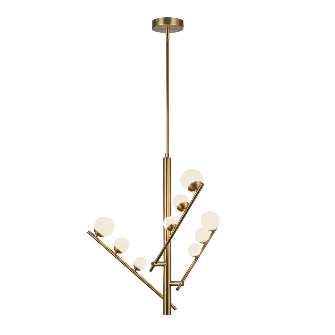 Kuzco Canada - CH55524-BG/OP - LED Chandelier - Cypress - Brushed Gold/Opal Glass