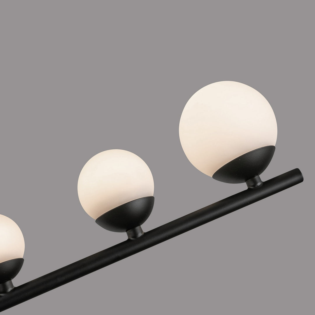 Kuzco Canada - CH55524-BK/OP - LED Chandelier - Cypress - Black/Opal Glass