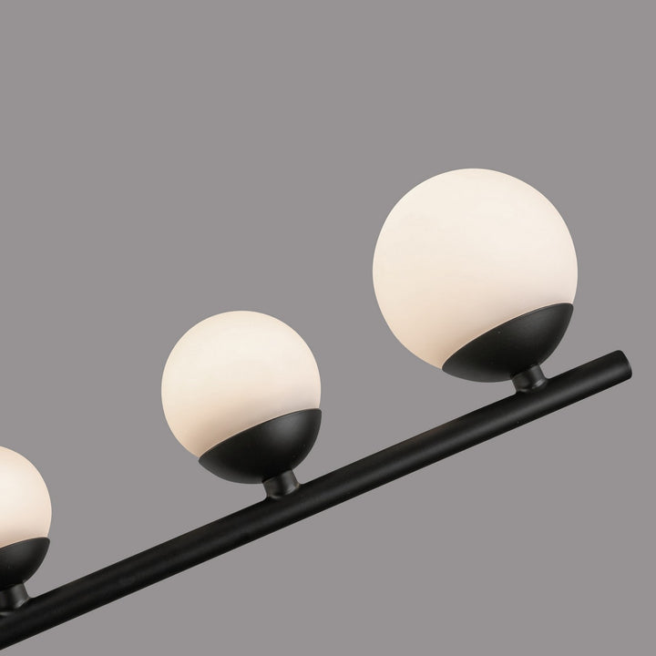 Kuzco Canada - CH55524-BK/OP - LED Chandelier - Cypress - Black/Opal Glass