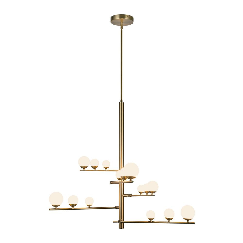 Kuzco Canada - CH55530-BG/OP - LED Chandelier - Cypress - Brushed Gold/Opal Glass