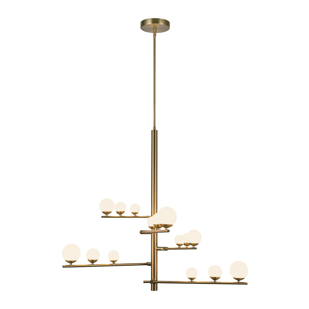 Kuzco Canada - CH55530-BG/OP - LED Chandelier - Cypress - Brushed Gold/Opal Glass