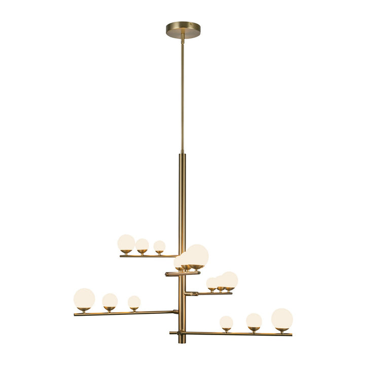 Kuzco Canada - CH55530-BG/OP - LED Chandelier - Cypress - Brushed Gold/Opal Glass