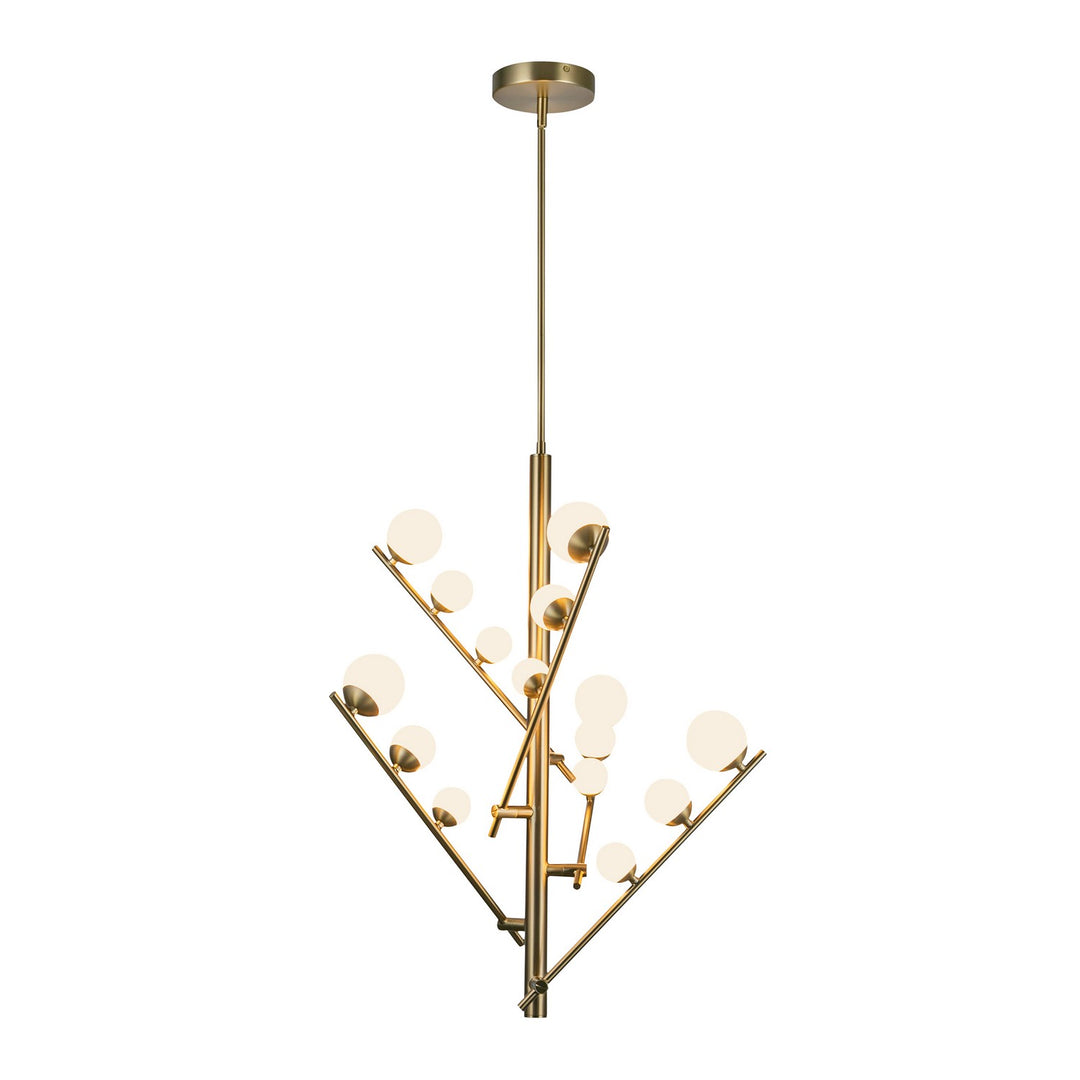 Kuzco Canada - CH55530-BG/OP - LED Chandelier - Cypress - Brushed Gold/Opal Glass