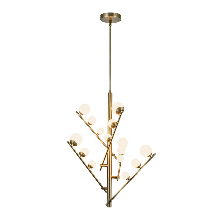 Kuzco Canada - CH55530-BG/OP - LED Chandelier - Cypress - Brushed Gold/Opal Glass