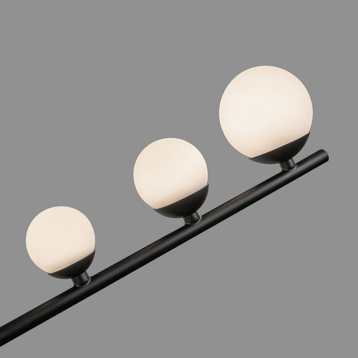 Kuzco Canada - CH55530-BK/OP - LED Chandelier - Cypress - Black/Opal Glass