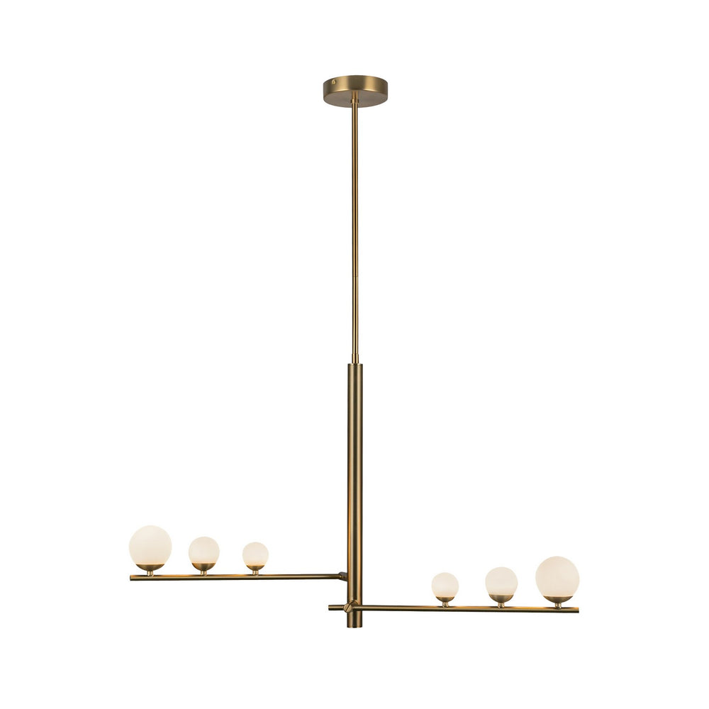 Kuzco Canada - PD55520-BG/OP - LED Pendant - Cypress - Brushed Gold/Opal Glass