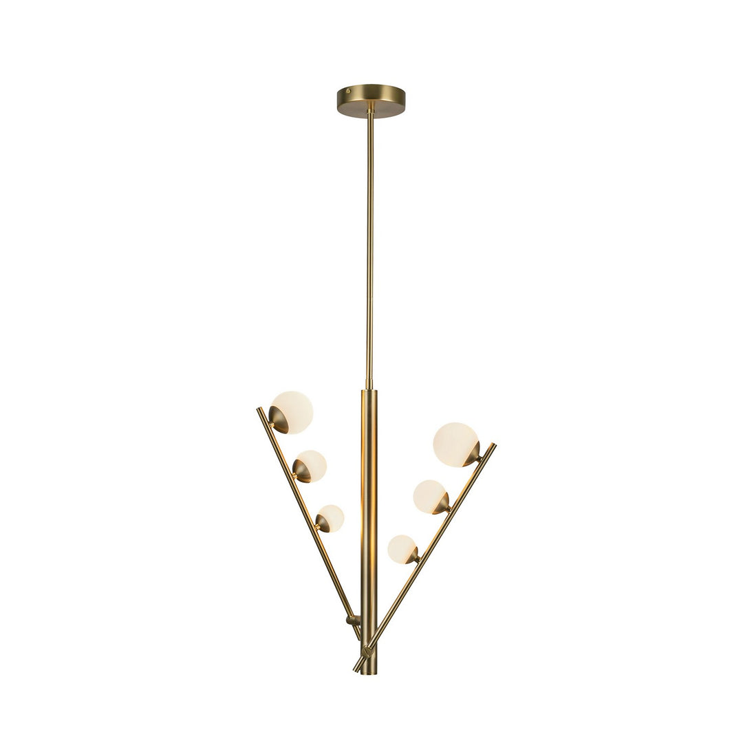 Kuzco Canada - PD55520-BG/OP - LED Pendant - Cypress - Brushed Gold/Opal Glass