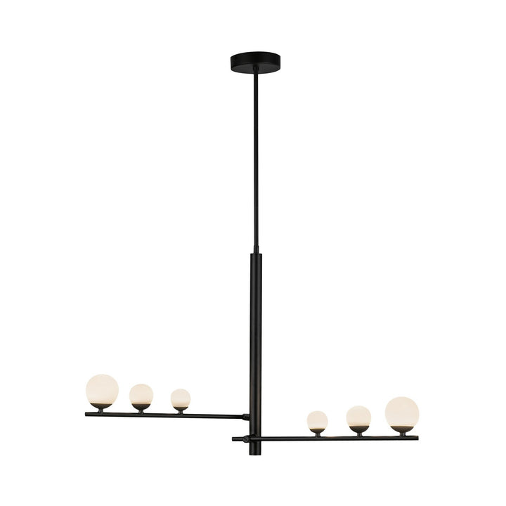 Kuzco Canada - PD55520-BK/OP - LED Pendant - Cypress - Black/Opal Glass