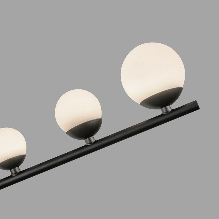 Kuzco Canada - PD55520-BK/OP - LED Pendant - Cypress - Black/Opal Glass