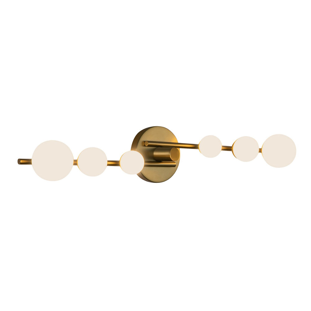 Kuzco Canada - VL55529-BG/OP - LED Vanity - Cypress - Brushed Gold/Opal Glass
