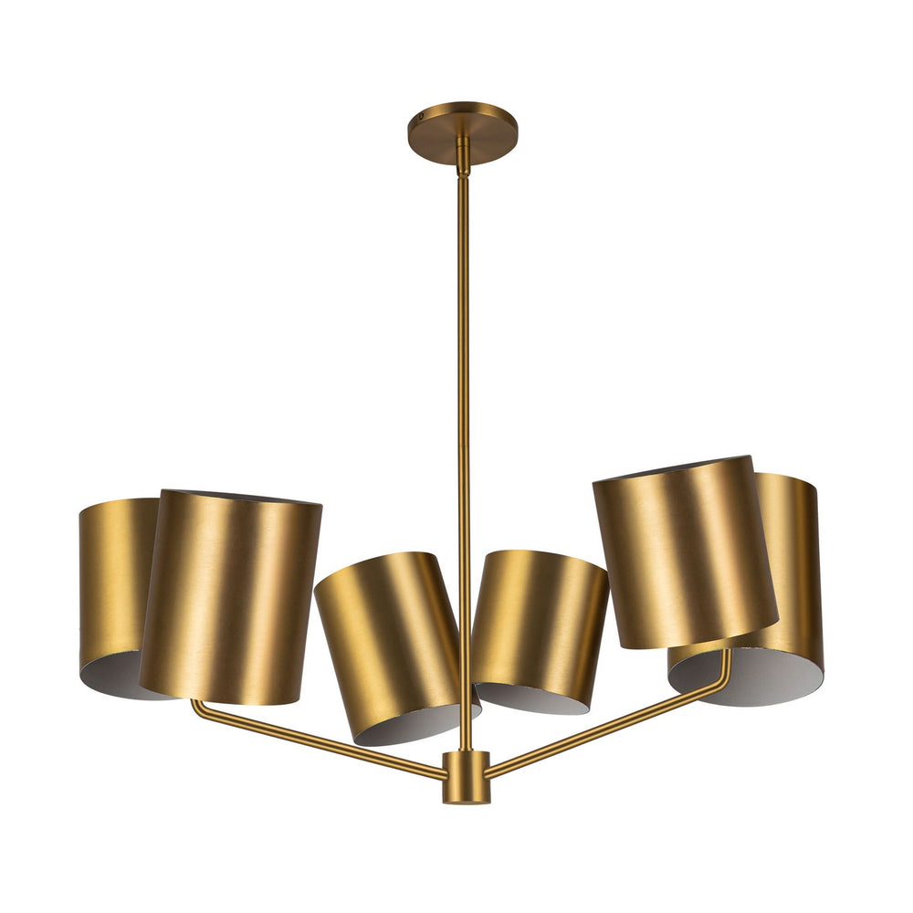 Kuzco Canada - CH58830-BG - Six Light Chandelier - Keiko - Brushed Gold