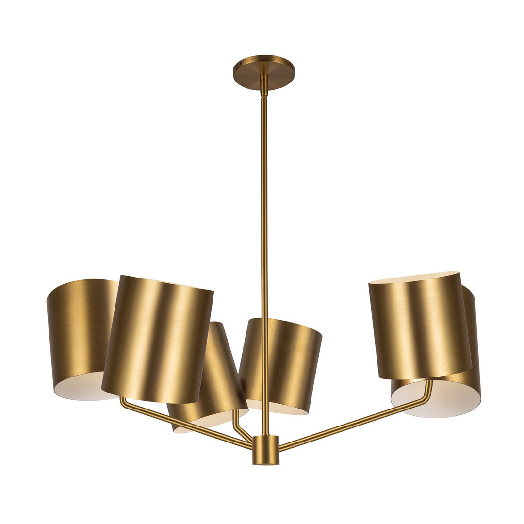 Kuzco Canada - CH58830-BG - Six Light Chandelier - Keiko - Brushed Gold
