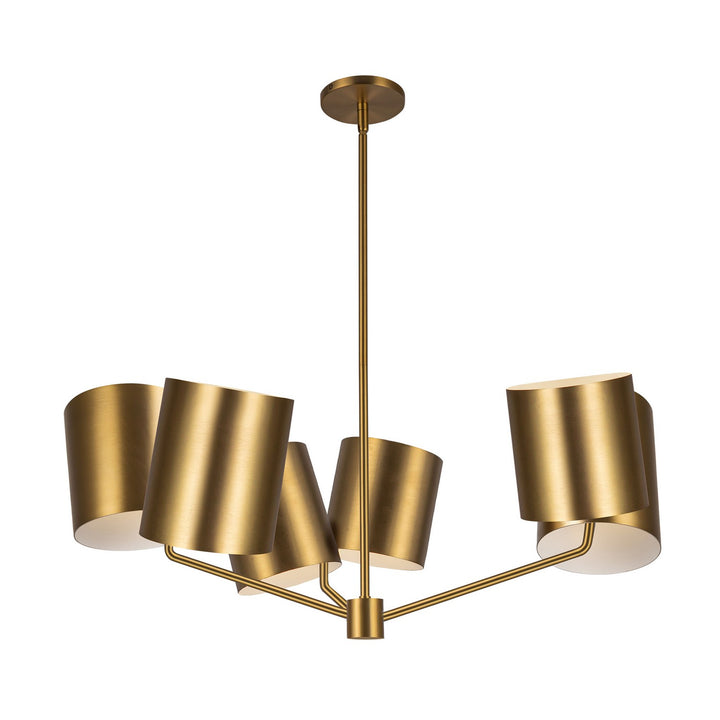Kuzco Canada - CH58830-BG - Six Light Chandelier - Keiko - Brushed Gold