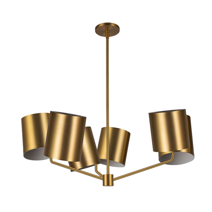 Kuzco Canada - CH58830-BG - Six Light Chandelier - Keiko - Brushed Gold