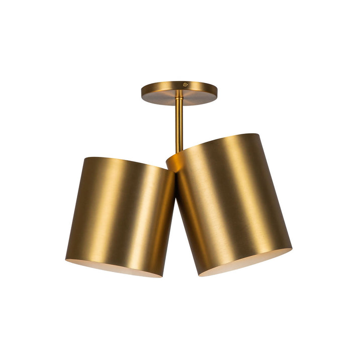 Kuzco Canada - SF58814-BG - Two Light Semi-Flush Mount - Keiko - Brushed Gold