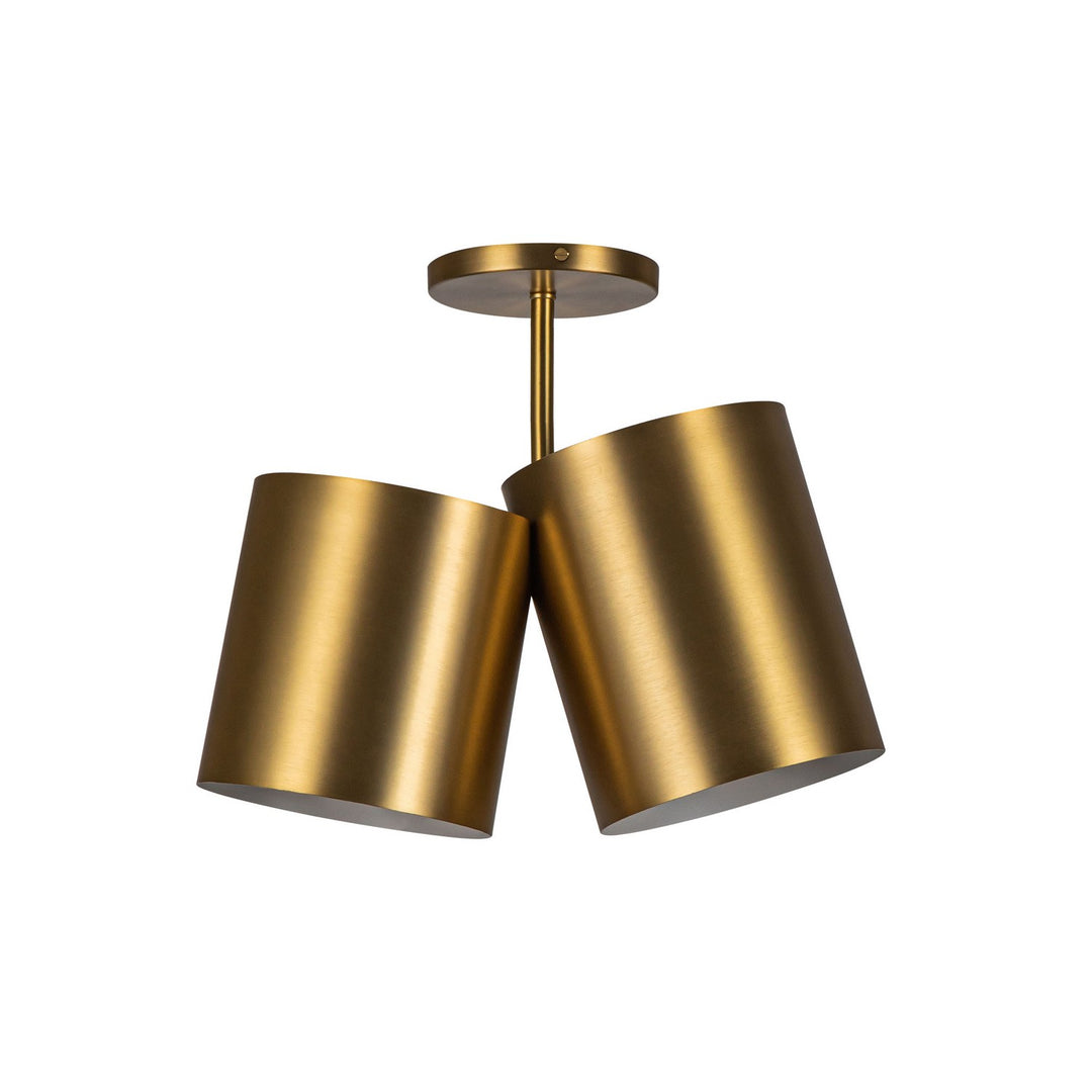 Kuzco Canada - SF58814-BG - Two Light Semi-Flush Mount - Keiko - Brushed Gold