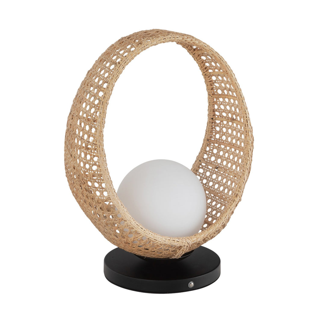 Kuzco Canada - TL20616-BK/OP - LED Table Lamp - Lanai - Black/Opal Glass