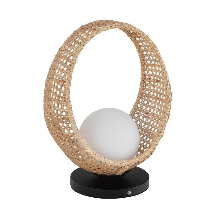 Kuzco Canada - TL20616-BK/OP - LED Table Lamp - Lanai - Black/Opal Glass