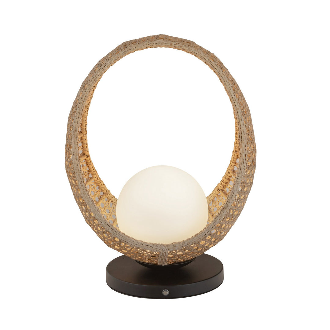 Kuzco Canada - TL20616-BK/OP - LED Table Lamp - Lanai - Black/Opal Glass