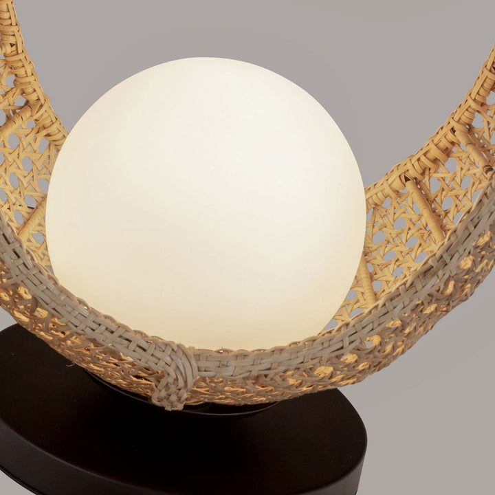 Kuzco Canada - TL20616-BK/OP - LED Table Lamp - Lanai - Black/Opal Glass