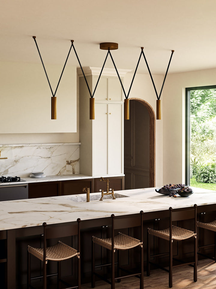 Kuzco Canada - LP90404-VB - LED Linear Pendant - Mason - Vintage Brass