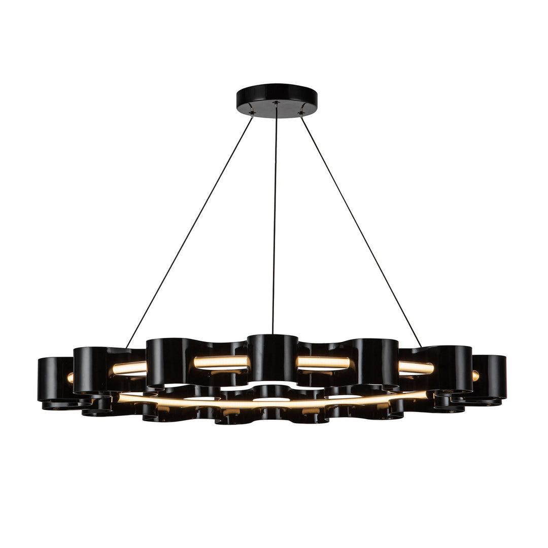 Kuzco Canada - CH18035-GBK - LED Chandelier - Nami - Glossy Black