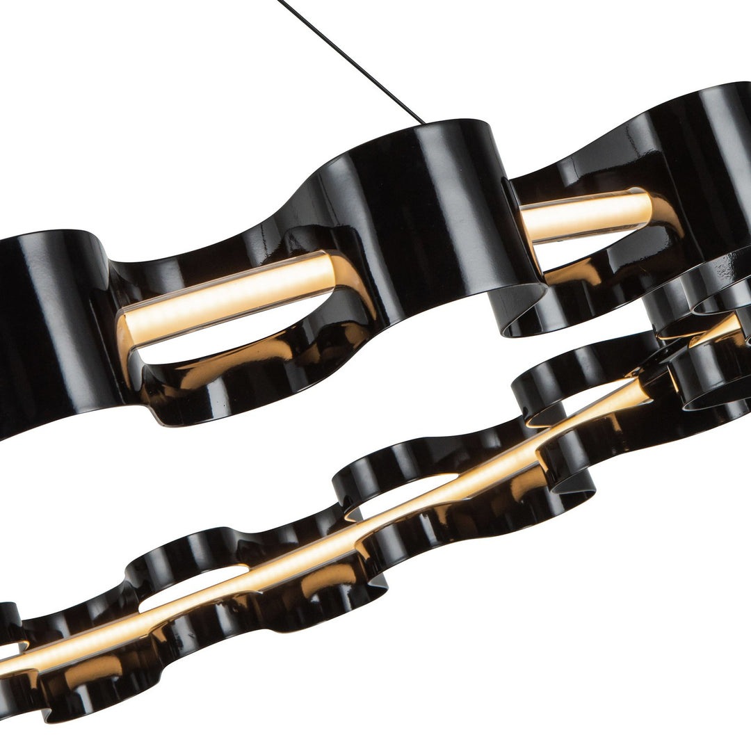 Kuzco Canada - CH18035-GBK - LED Chandelier - Nami - Glossy Black