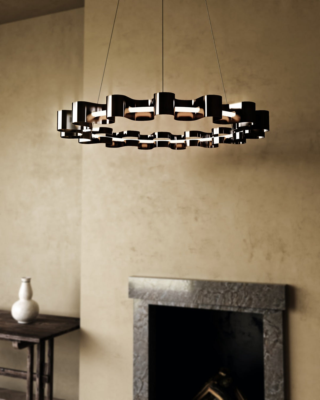 Kuzco Canada - CH18035-GBK - LED Chandelier - Nami - Glossy Black
