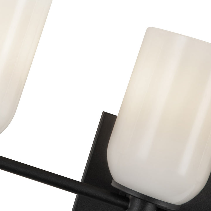 Kuzco Canada - VL57732-BK/GO - Five Light Vanity - Nola - Black/Glossy Opal Glass