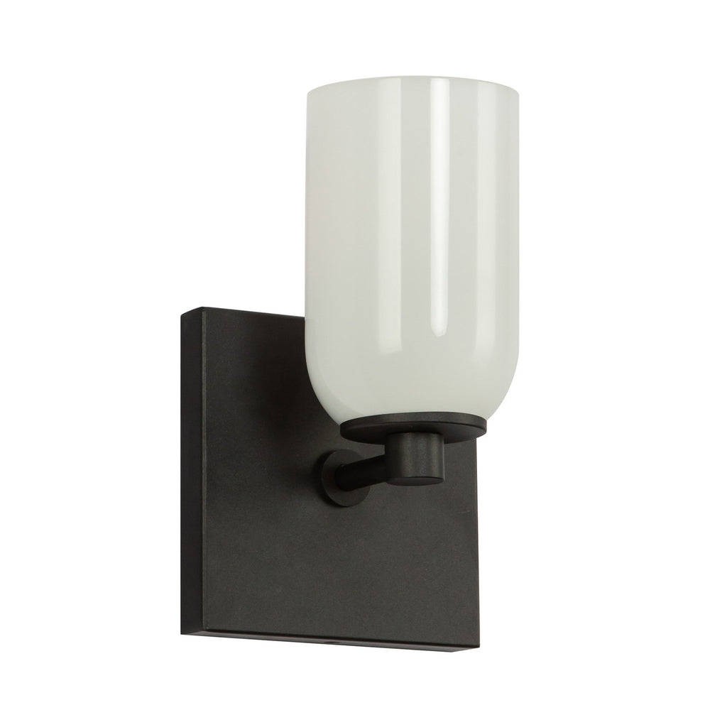 Kuzco Canada - WS57704-BK/GO - One Light Wall Sconce - Nola - Black/Glossy Opal Glass