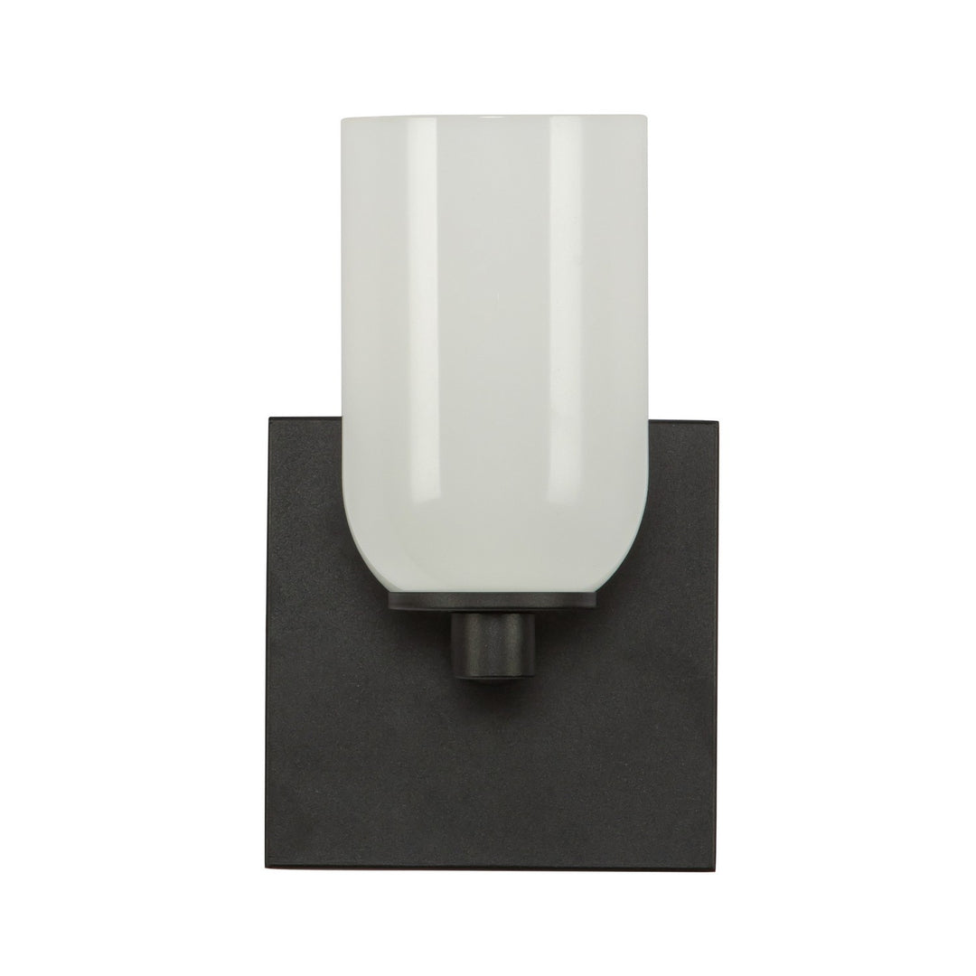 Kuzco Canada - WS57704-BK/GO - One Light Wall Sconce - Nola - Black/Glossy Opal Glass