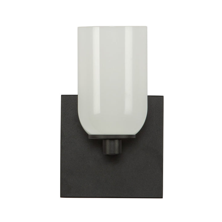 Kuzco Canada - WS57704-BK/GO - One Light Wall Sconce - Nola - Black/Glossy Opal Glass