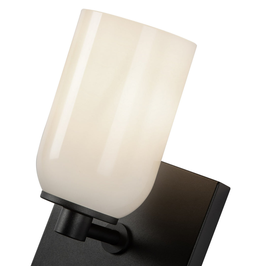 Kuzco Canada - WS57704-BK/GO - One Light Wall Sconce - Nola - Black/Glossy Opal Glass