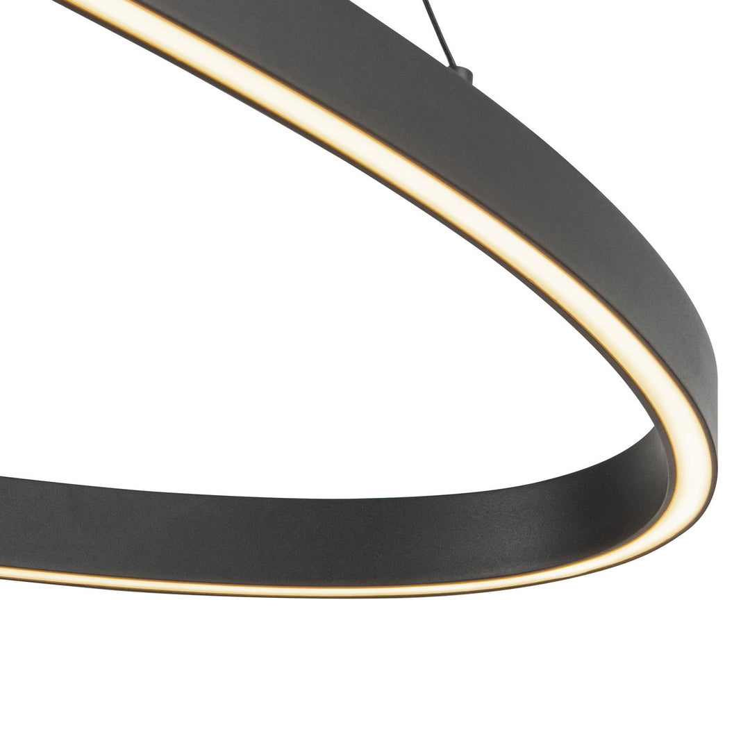 Kuzco Canada - LP79140-BK - LED Linear Pendant - Ovale - Black