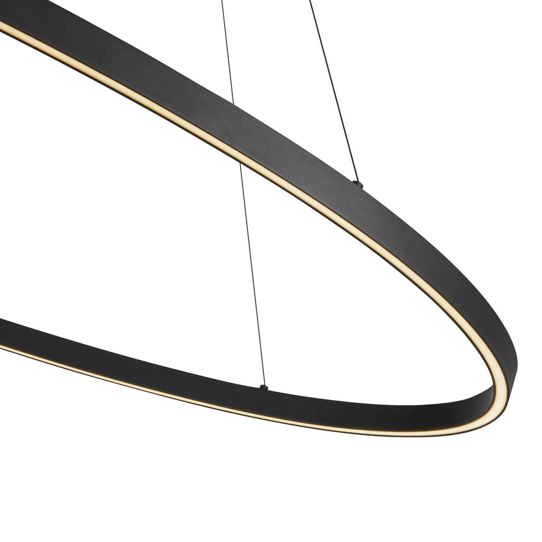Kuzco Canada - LP79153-BK - LED Linear Pendant - Ovale - Black