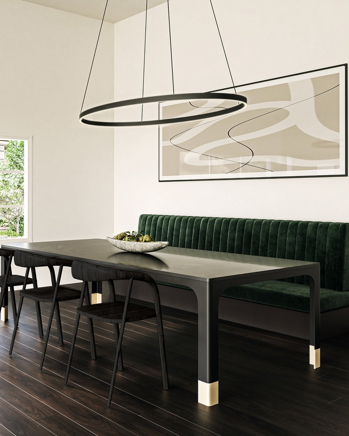 Kuzco Canada - LP79153-BK - LED Linear Pendant - Ovale - Black