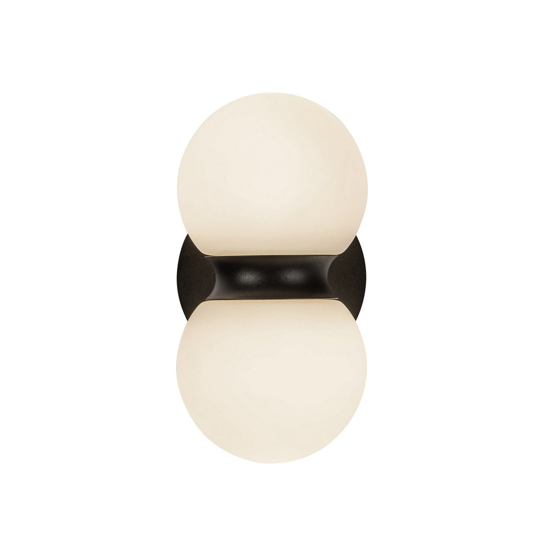 Kuzco Canada - EW77209-BK/OP - LED Exterior Wall Mount - Peri - Black/Opal Glass