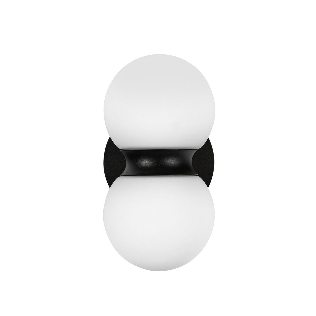Kuzco Canada - EW77209-BK/OP - LED Exterior Wall Mount - Peri - Black/Opal Glass