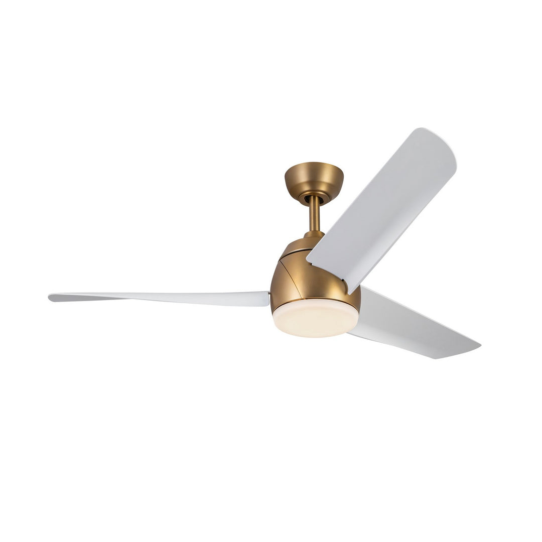 Kuzco Canada - CF91954-BG/WH - 54"Ceiling Fan - Thalia - Brushed Gold/Matte White