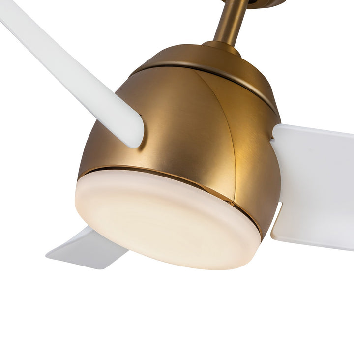 Kuzco Canada - CF91954-BG/WH - 54"Ceiling Fan - Thalia - Brushed Gold/Matte White