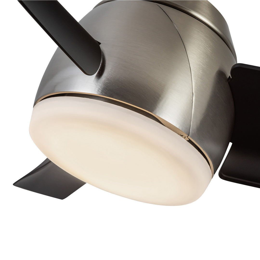 Kuzco Canada - CF91954-BN/MB - 54"Ceiling Fan - Thalia - Brushed Nickel/Matte Black