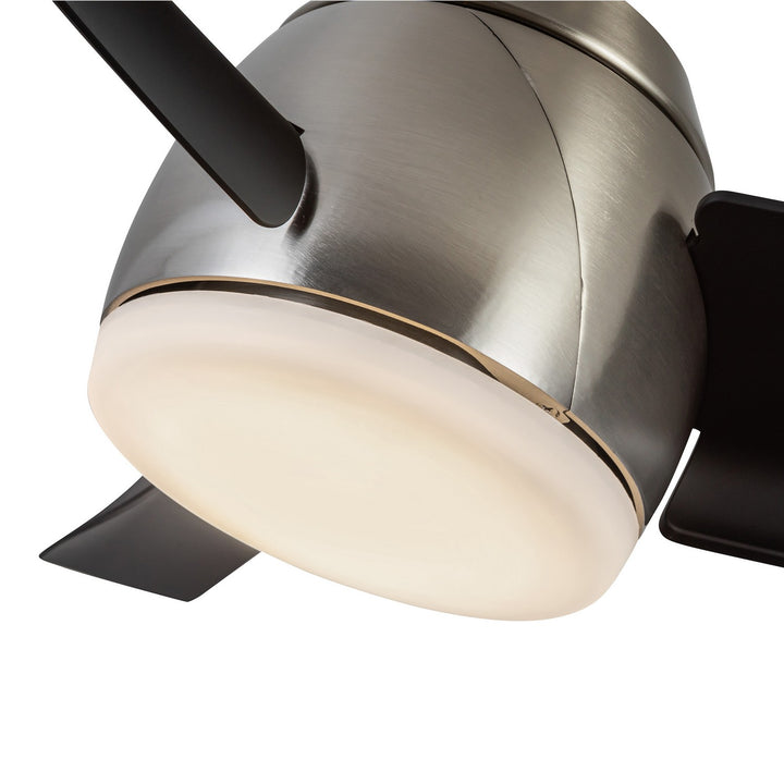 Kuzco Canada - CF91954-BN/MB - 54"Ceiling Fan - Thalia - Brushed Nickel/Matte Black