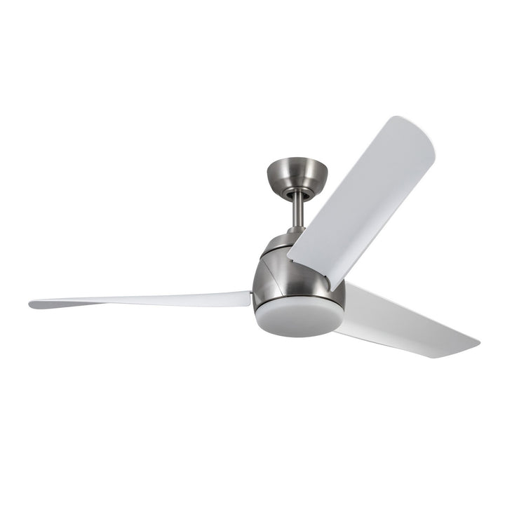 Kuzco Canada - CF91954-BN/WH - 54"Ceiling Fan - Thalia - Brushed Nickel/Matte White