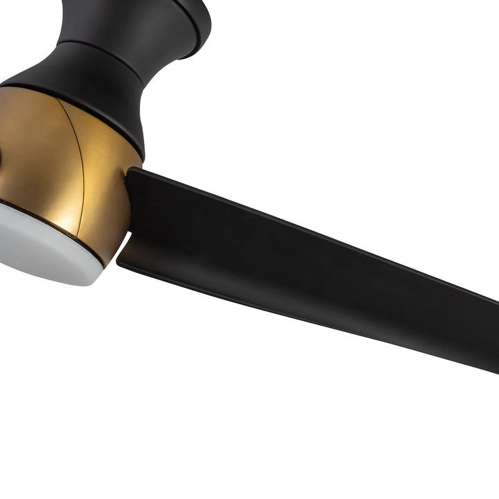 Kuzco Canada - HF91954-BG/MB - 54"Hugger Fan - Thalia - Brushed Gold/Matte Black