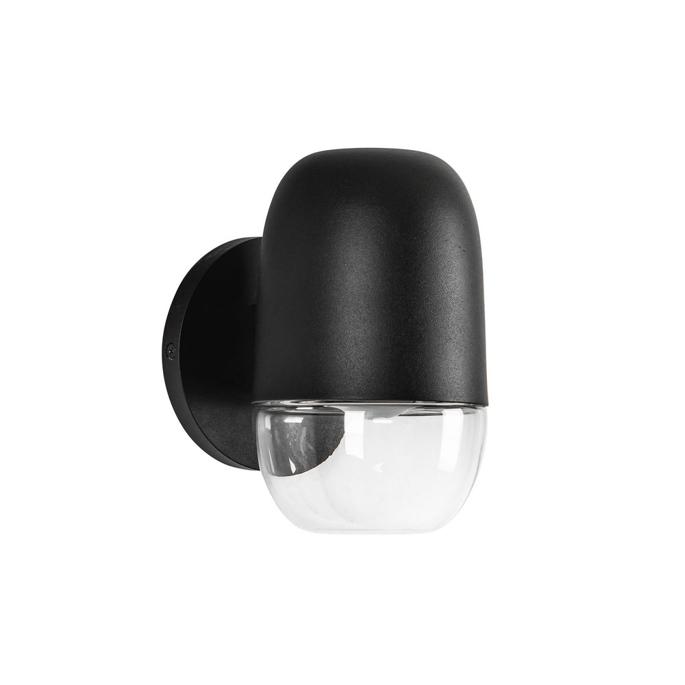 Kuzco Canada - EW38504-BK/CL - LED Exterior Wall Mount - Yara - Black/Clear Glass