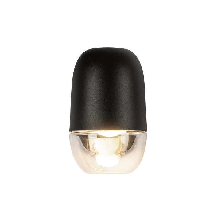 Kuzco Canada - EW38504-BK/CL - LED Exterior Wall Mount - Yara - Black/Clear Glass