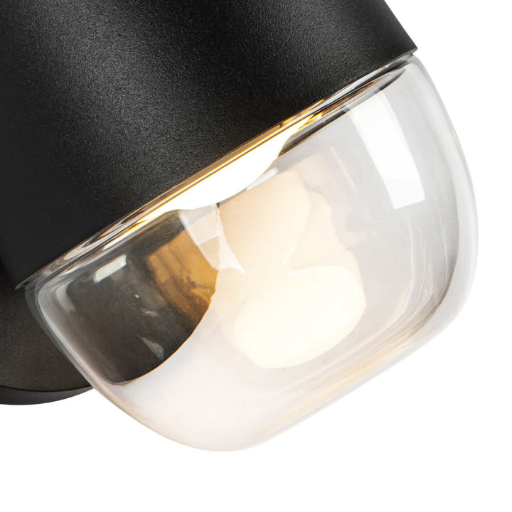 Kuzco Canada - EW38504-BK/CL - LED Exterior Wall Mount - Yara - Black/Clear Glass
