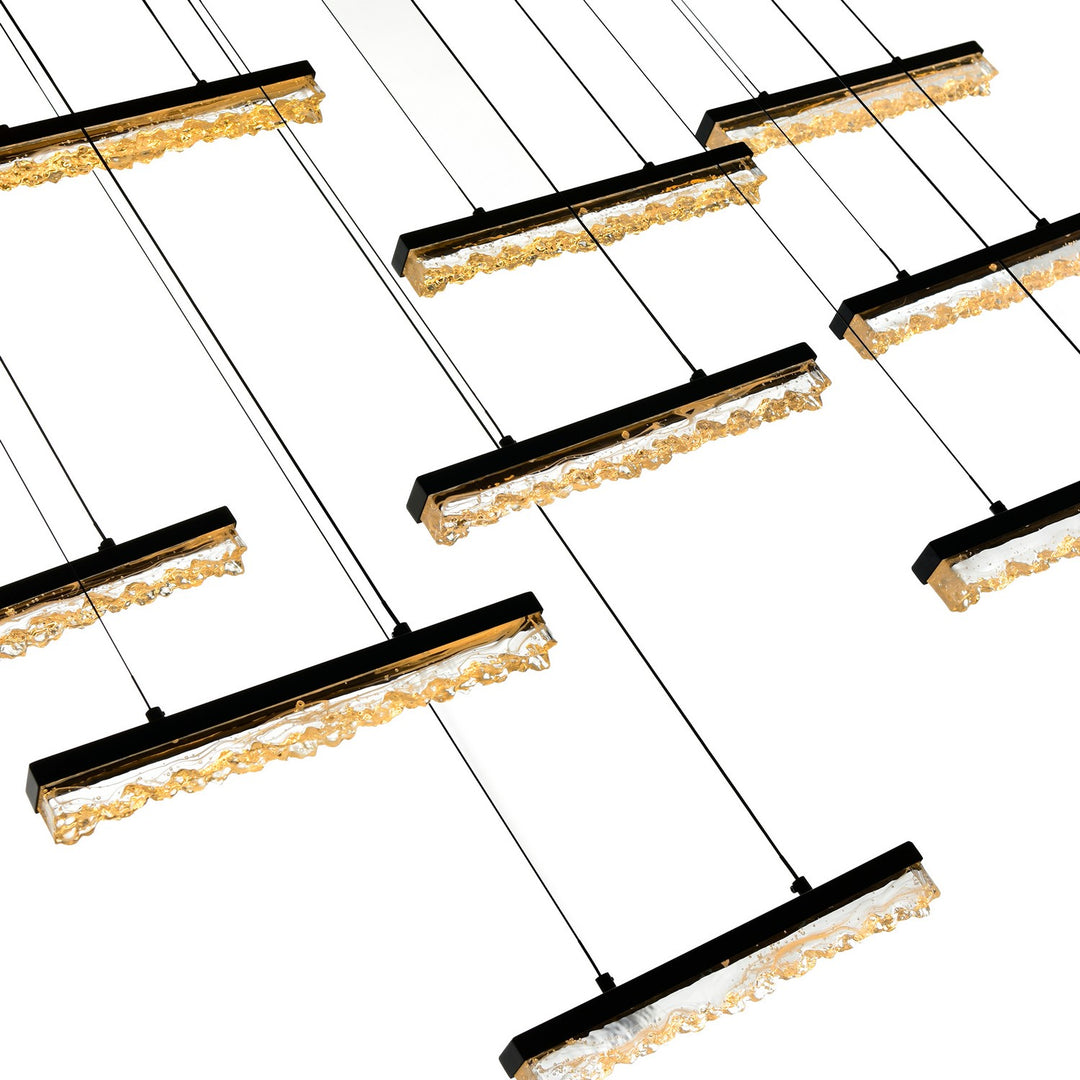 CWI Lighting Canada - 1588P48-10-101 - LED Chandelier - Stagger - Black