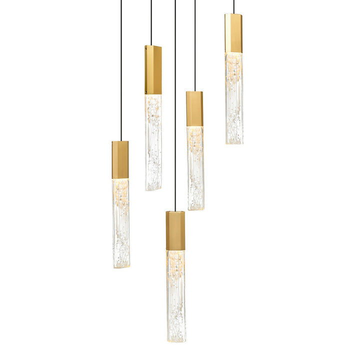 CWI Lighting Canada - 1589P12-5-624 - LED Mini Pendant - Greta - Brass